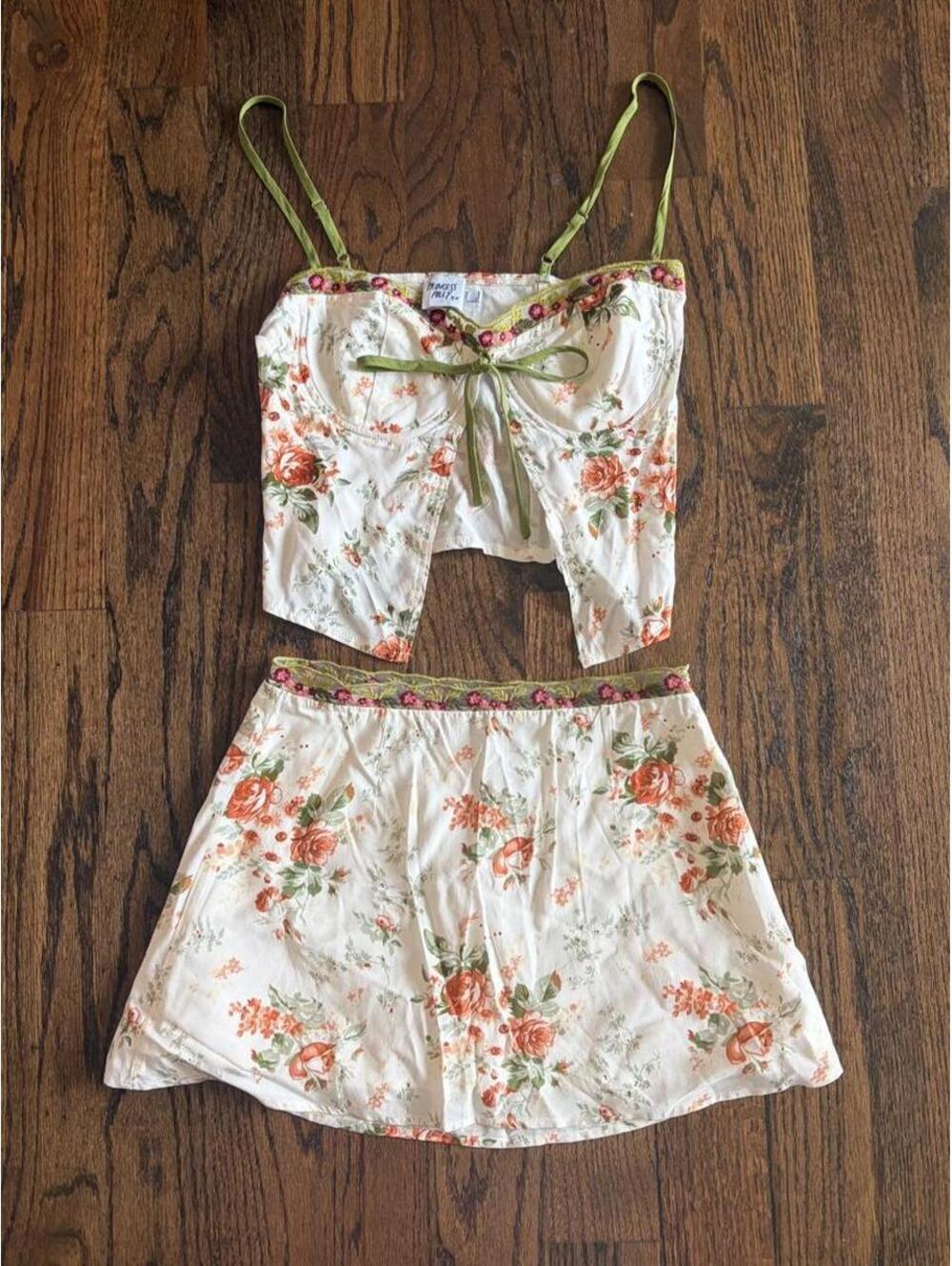 Princess Polly white floral set